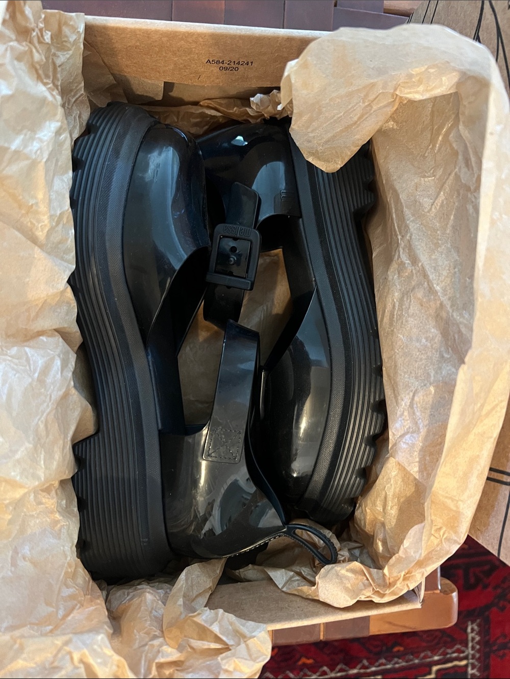 Melissa Ellie Black Loafers Size US 7 - Picture 6 of 6